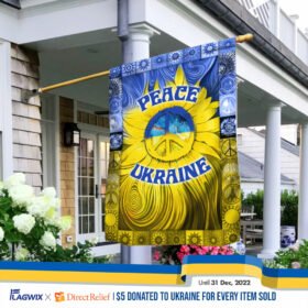 Support Ukraine Flag Peace Ukraine Sunflower DDH3436F