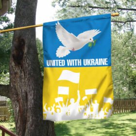 United With Ukraine Flag QNK1105F