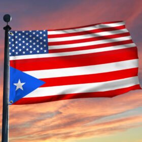 Puerto Rico Flag Puerto Rican American Grommet Flag TRH1909GF