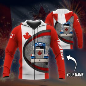 Personalized Zip Hoodie Freedom Convoy 2022, Canadian Trucker, Truckers For Freedom, Mandate Freedom, Fringe Minority QNH09ZHCT