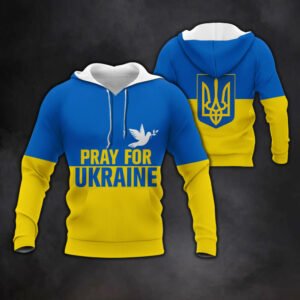 Pray For Ukraine Make Peace No War Hoodie QNN825H