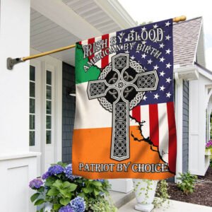 Irish Christian Cross Celtic Ireland America Flag THH3746Fv1
