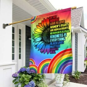 LGBT Equality Flag In This House Love Is Love DBD3452F