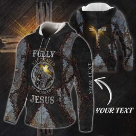 Personalized Fully Vaccinated By The Blood Of Jesus Zip Hoodie THH3800ZHCT