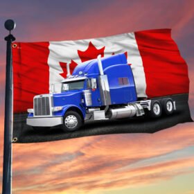 Truck Driver. Patriot Trucker Canada Flag THN3712GFv4