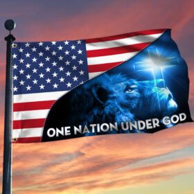 Jesus Flag One Nation Under God Grommet Flag TRH1960GF