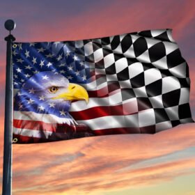 Dirt Racing Flag Non-wing Sprint Car Racing American Flag LHA1702F