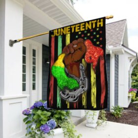 Juneteenth Black History Month Flag Strong And Brave NTB16F