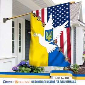 Peace In Ukraine Flag THN3866F
