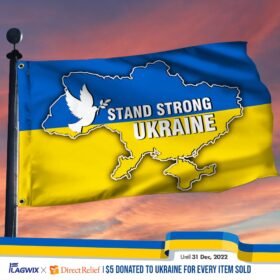 Stand Strong Ukraine Grommet Flag THH3861GF
