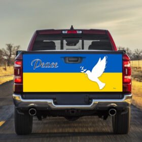 Peace Ukraine Dove Truck Tailgate Decal Sticker Wrap TRV1891TD