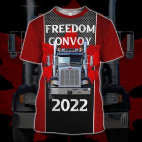 Freedom Convoy 2022 Canadian Trucker T-Shirt BNT495TS