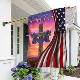 Jesus Flag He Is Risen Easter Day Flag TRV1858Fv1