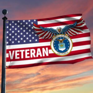 US Air Force Flag United State Air Force American Eagle Veteran Grommet Flag TRL1822GFv1