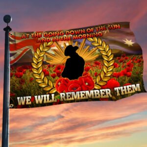 Anzac Australia Grommet Flag We Will Remember Them DDH3388GF
