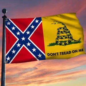 Confederate Gadsden Grommet Flag Don't Tread On Me MLH2305GF