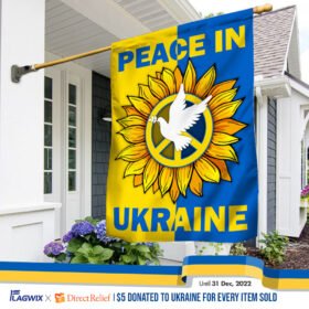 Peace In Ukraine Flag THN3863F