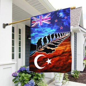 Anzac Day New Zealand And Turkey Flag, Lest We Forget  QNK1080F
