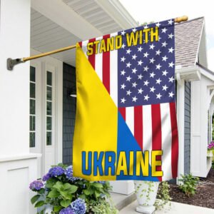 US Ukraine Flag Stand With Ukraine DDH3333F