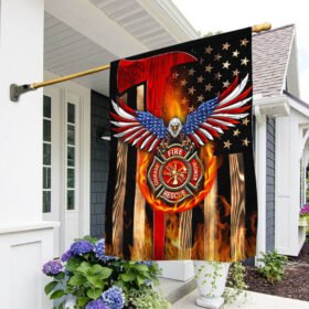 Firefighter Flag The Thin Red Line American Eagle Flag THH3819F