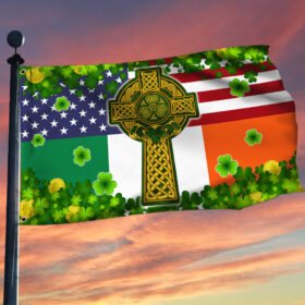 Irish Celtic Cross Grommet Flag My Nation My Heritage DBD3149GF