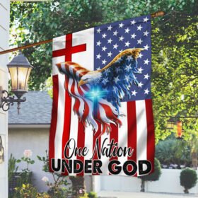 One Nation Under God American Eagle US Flag THB3817F