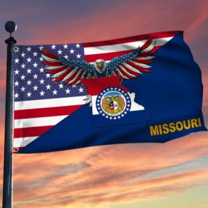 Missouri Flag American Eagle Missouri Grommet Flag TRL1430GFv33
