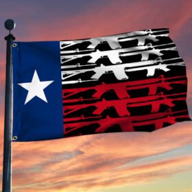 Texas Gun The 2nd Amendment Grommet Flag TQN102GF