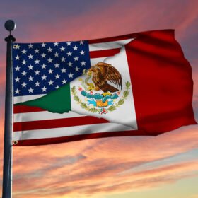 Mexican American Grommet Flag BNT519GFv6