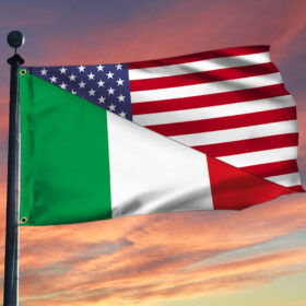 Italian Flag Italian American Grommet Flag QTR73GF