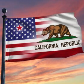 California Republic Grommet Flag United We Stand LNT59GF