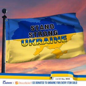 Ukraine Grommet Flag Be Strong Ukraine BNL541GF