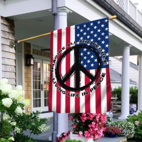 Hippie Flag Imagine All The People Living Life In Peace LNT67F