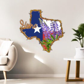 Texas Home Hanging Metal Sign Country LNT71MS