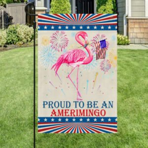 Flamingo Flag Proud To Be An Amerimingo TQN104F