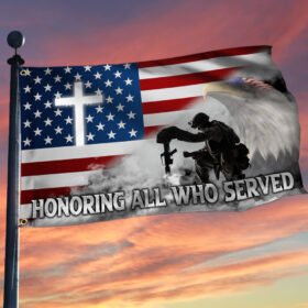Veteran American Grommet Flag Honoring All Who Served BNT603GFv1