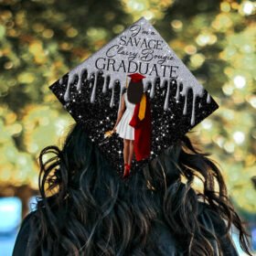 Graduation Cap Now Hotter By One Degree Black Girl Senior 2022 Graduation QTR34GC