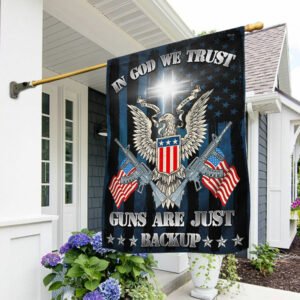 In God We Trust, Christian Cross American Flag TPT92F