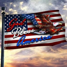 American Patriot Grommet Flag God Bless America LNT76GF