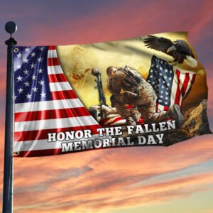 U.S. Veteran. Honor The Fallen. Memorial Flag THB3072GF