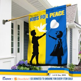 Ukraine Flag, Kids For Peace TQN34F