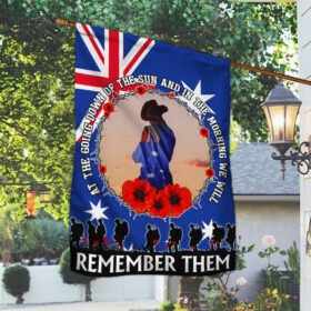Anzac Day Australian Flag We Will Remember Them BNN03F