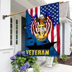 U.S. Navy Veteran American Eagle Flag TPT78F