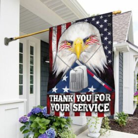 Veteran Flag Thank You For Your Service American Eagle Flag QTR11F
