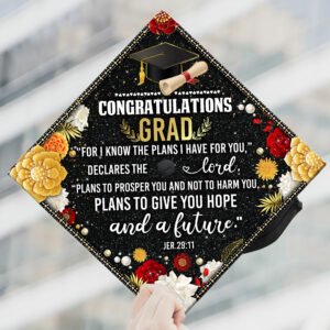 Graduation Cap Class Of 2022 Graduation Blessings For I Know The Plans I Have For You MLN26GC