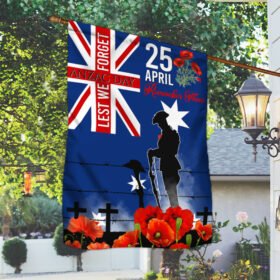 Anzac Day Veteran Australia 25th April Flag Lest We Forget LHA2115Fv1