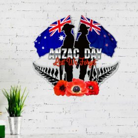 Anzac Day Veteran Metal Sign Lest We Forget BNL556MSv2