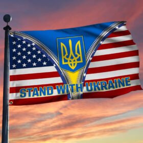 Ukraine Grommet Flag Stand With Ukraine BNN31GF