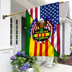 Vietnam Veteran American Eagle US Flag TPT78Fv2