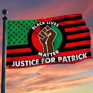 Justice For Patrick Lyoya Black Lives Matter African American Grommet Flag TQN53GF
